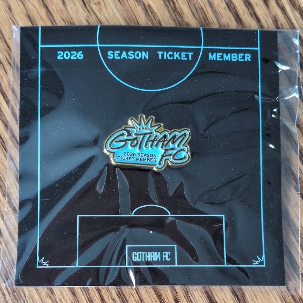 Gotham FC Exclusive 2026 Season Ticket Member Pin and Postcard NWSL